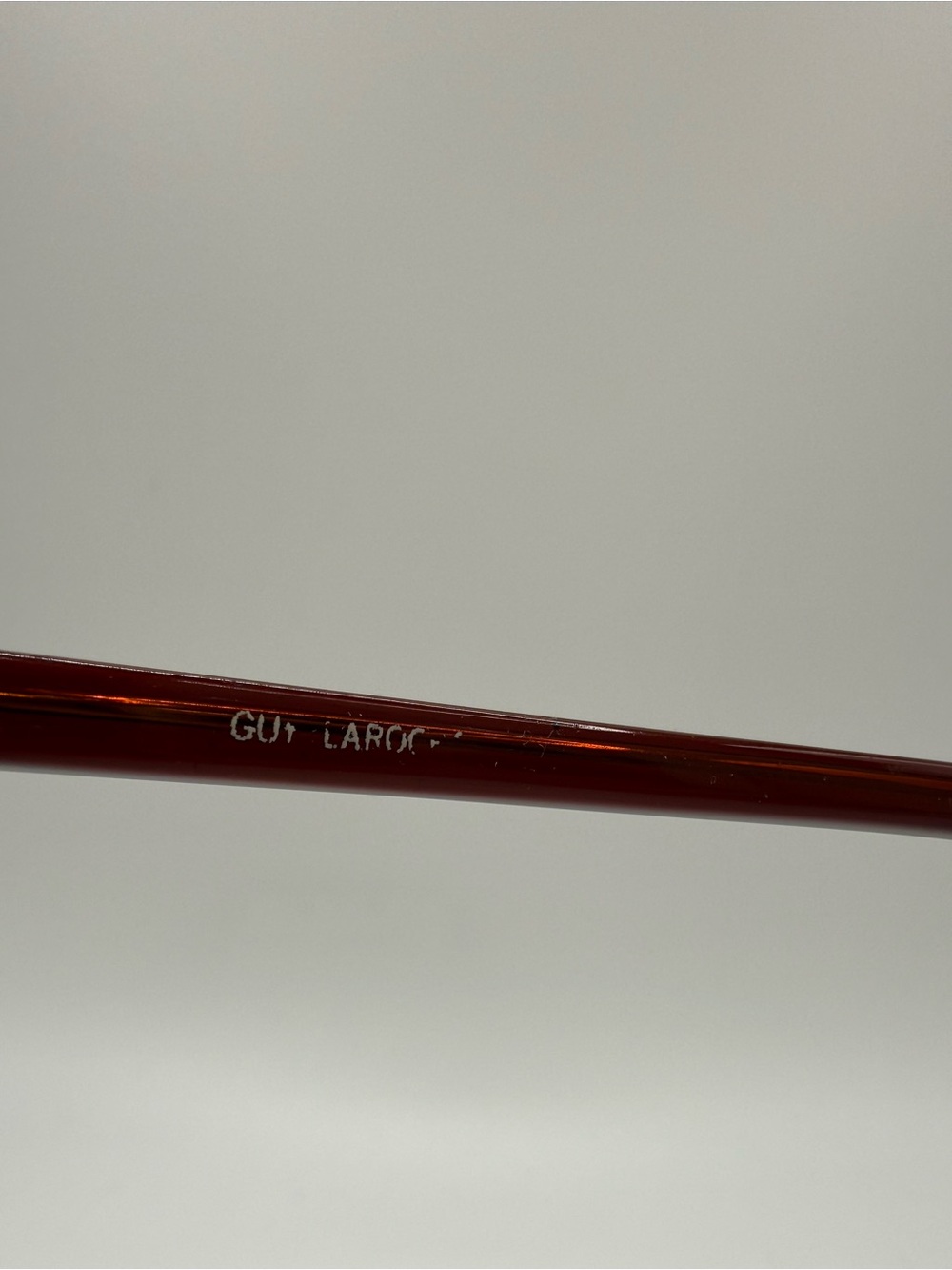 Vintage Guy Laroche Oversized Sunglasses Burgundy Translucent Made in France - Picture 12 of 12